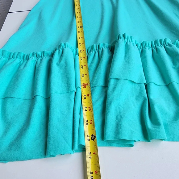 Zenana Outfitters Women's Dress Stretch Flowy A-Line Shirt Layered Ruffle Hem S - Picture 12 of 13